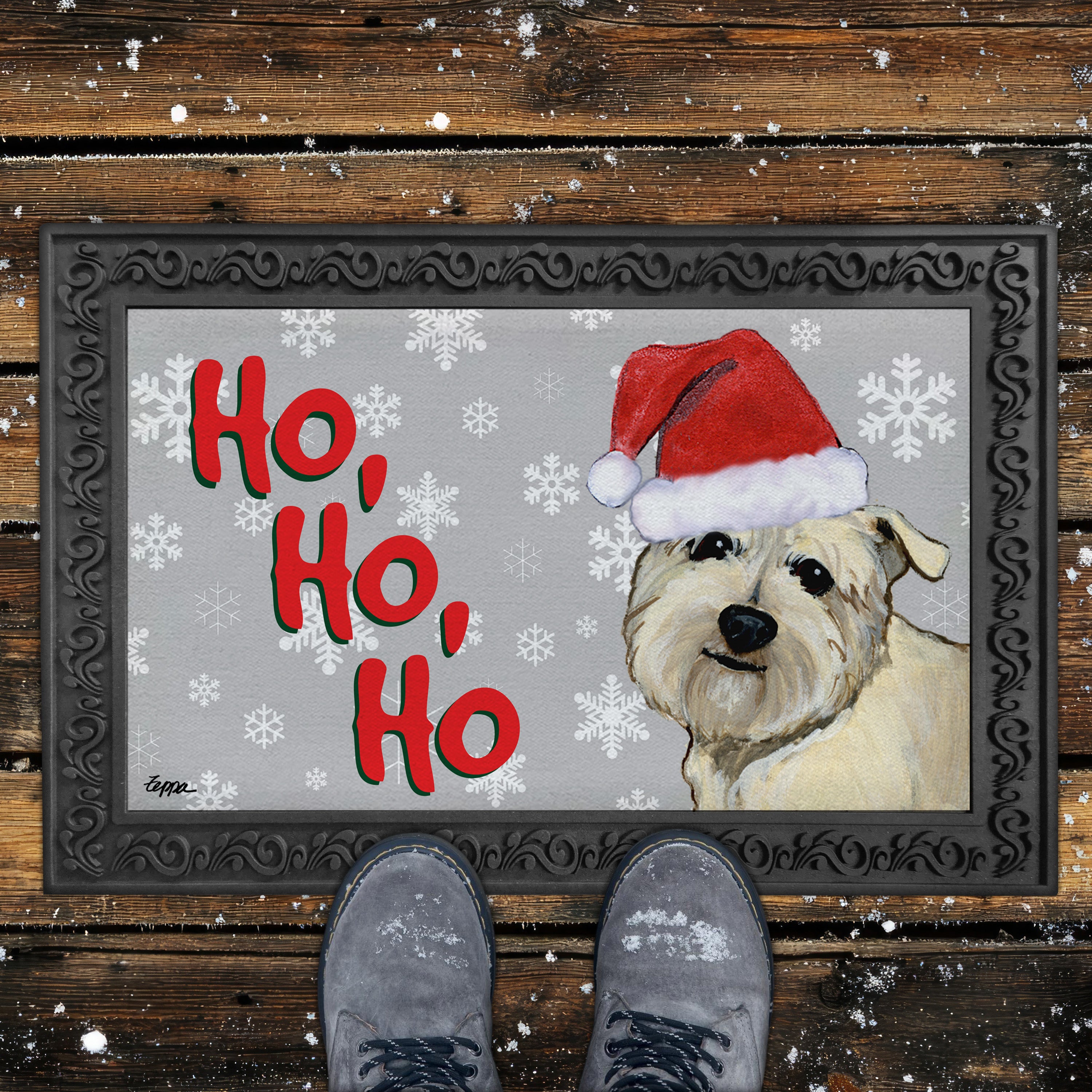 Glen of Imaal Terrier Door Mat in Grey