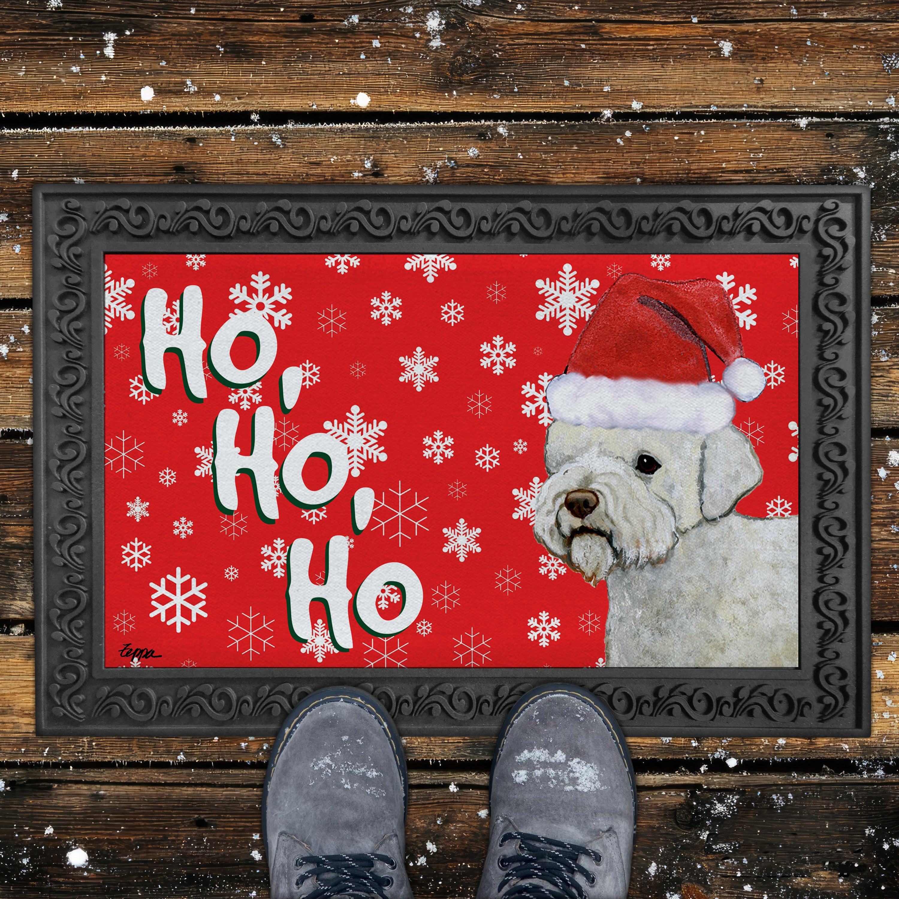 Lagatto Romagnolo Ho Ho Ho Door Mat in Red