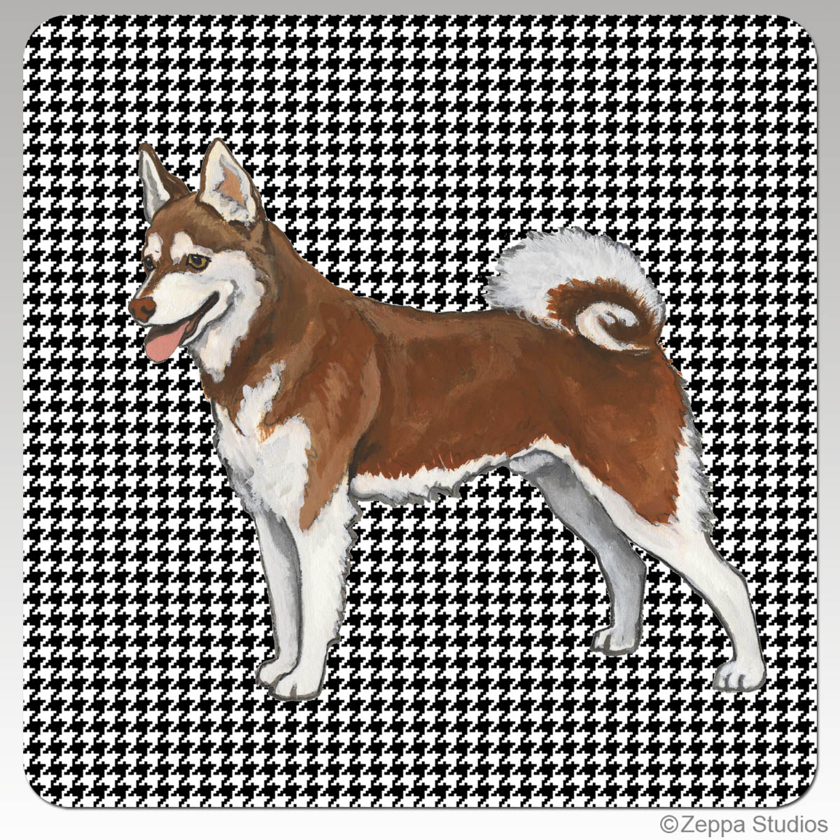 Alaskan Klee Kai Houndzstooth Coasters