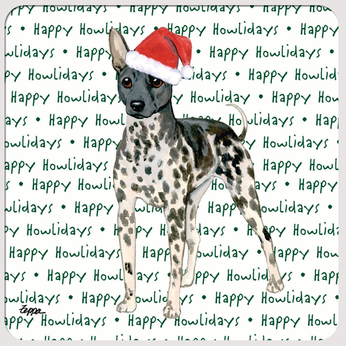 American Hairless Terrier Howliday Coasters