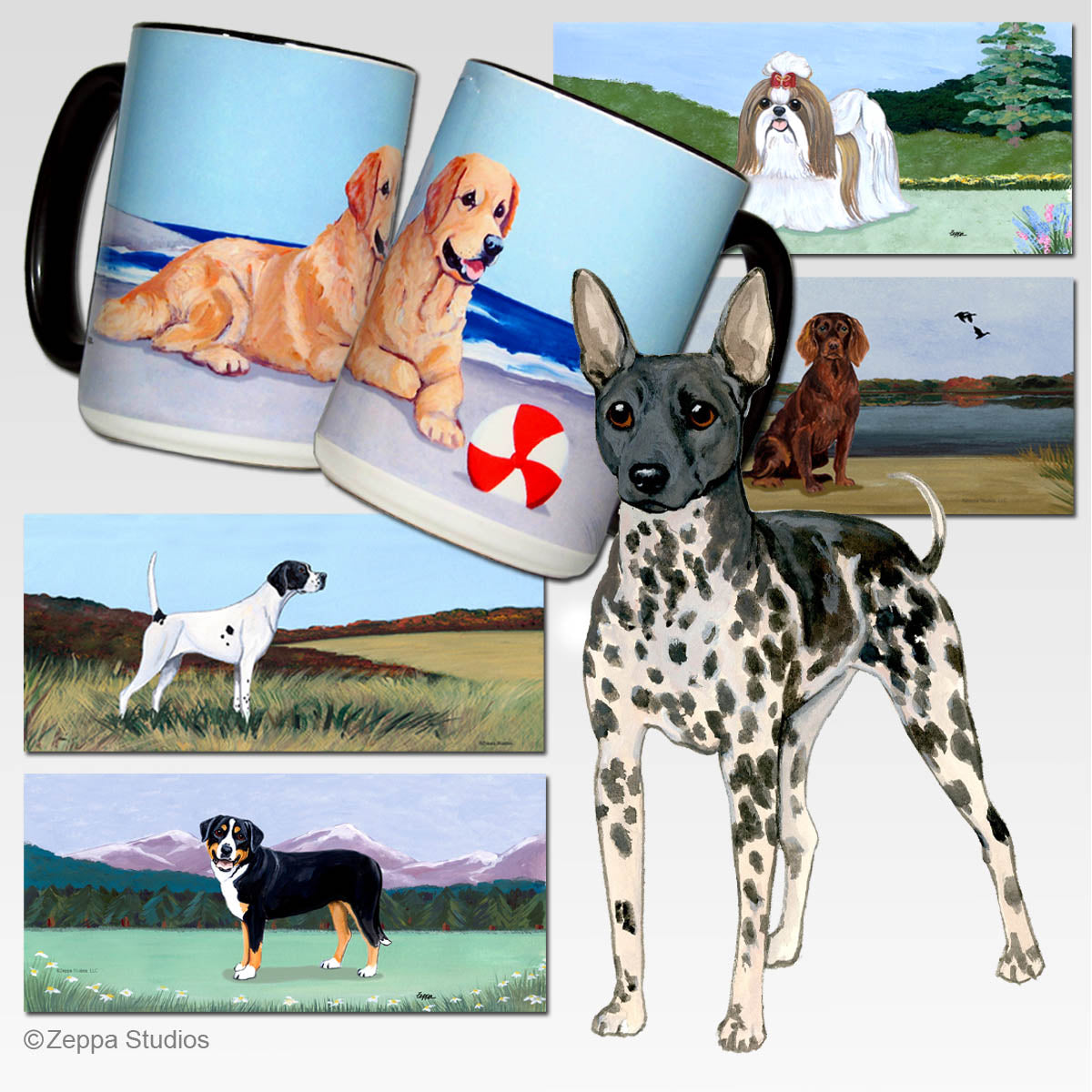 American Hairless Terrier Scenic Mug