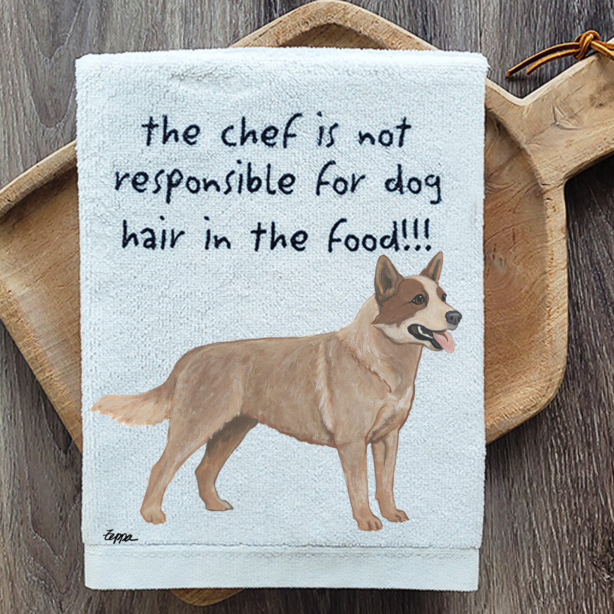 Red Australian Cattle Dog Kitchen Towel