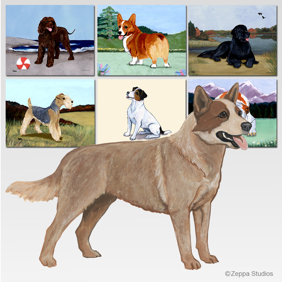 Australian Cattle Dog Scenic Mouse Pad