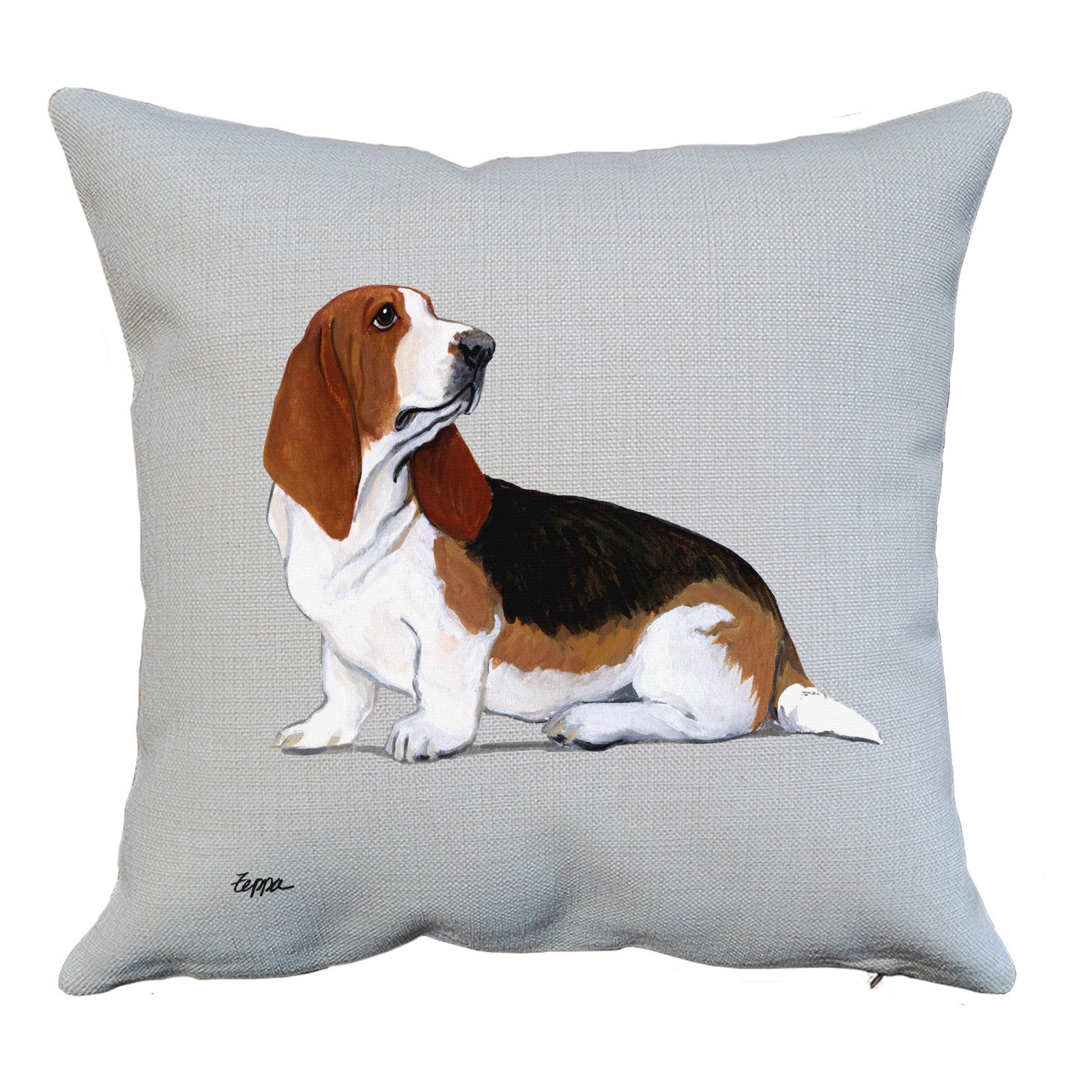 Basset Hound Throw Pillow