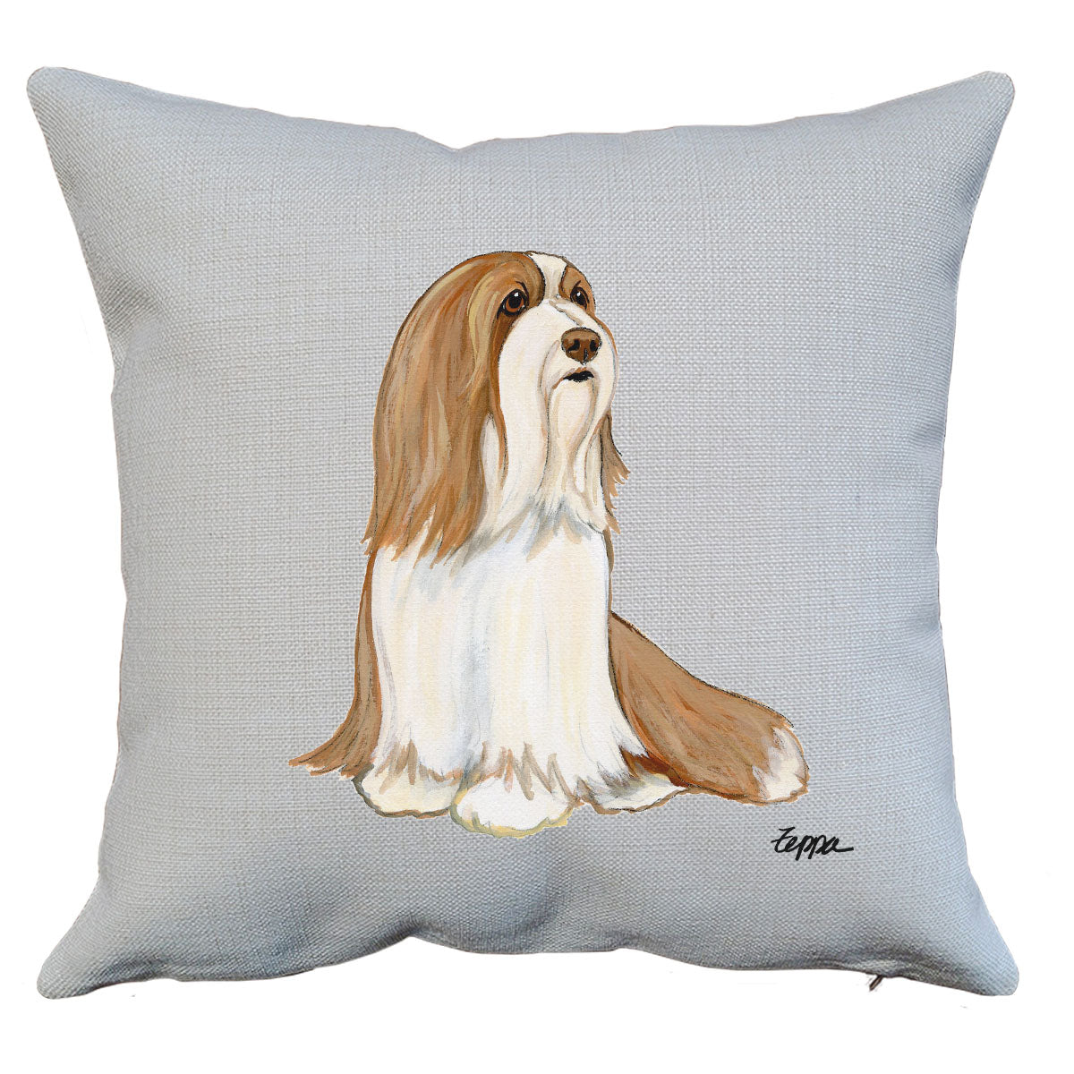 Bearded Collie Throw Pillow