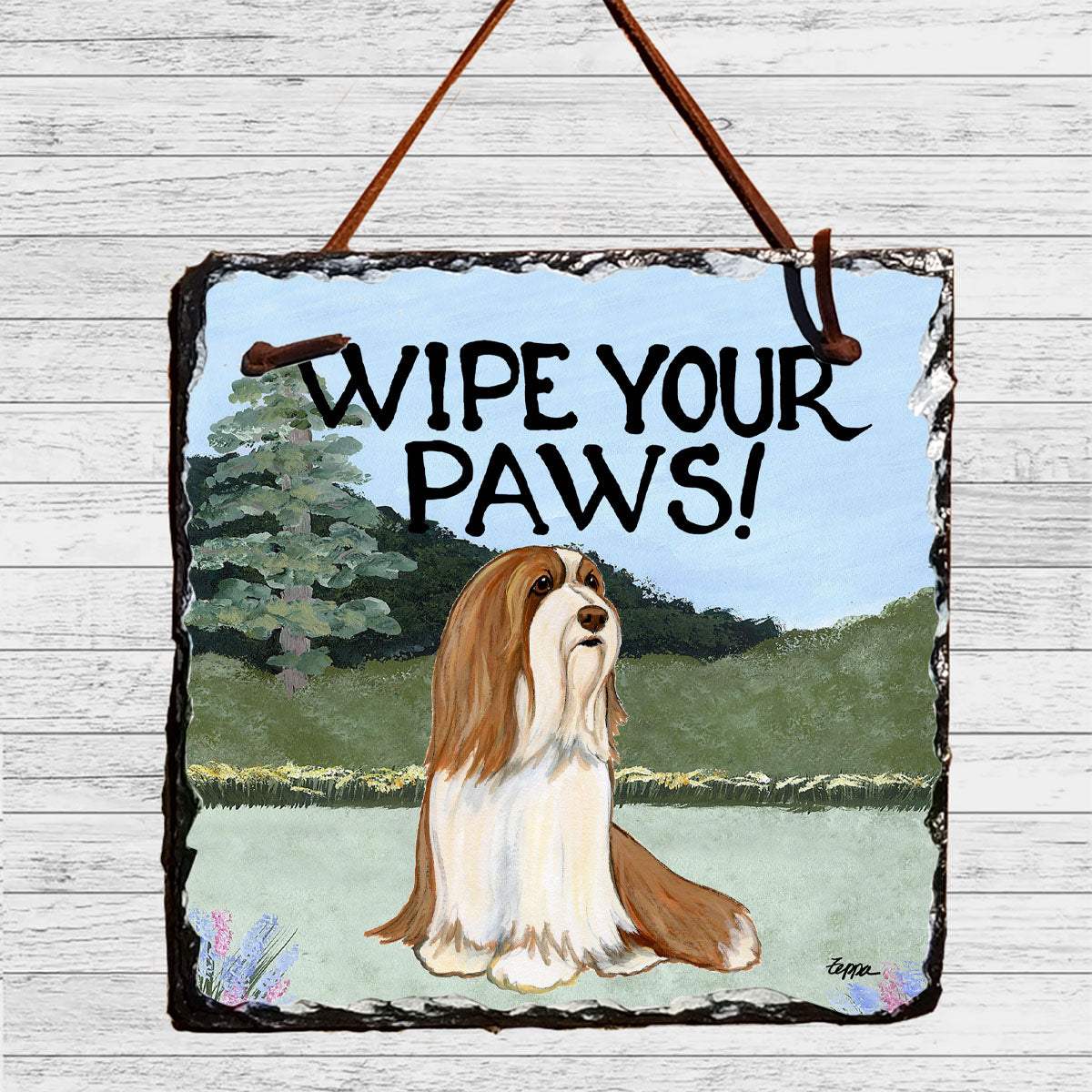 Bearded Collie Slate Signs