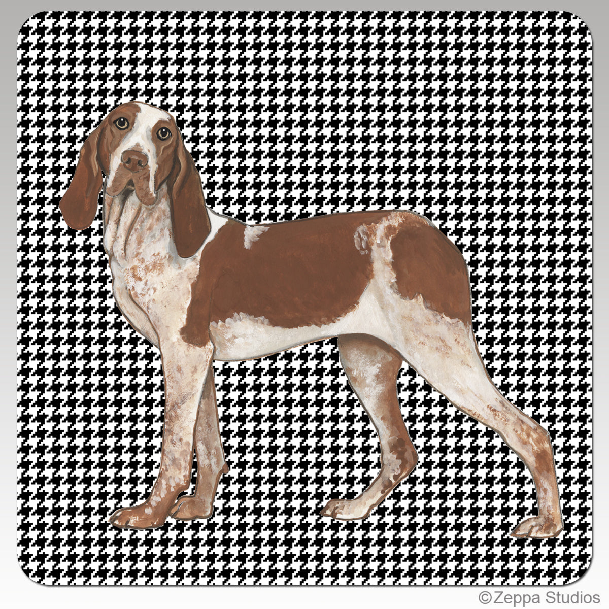 Bracco Italiano Houndstooth Coasters