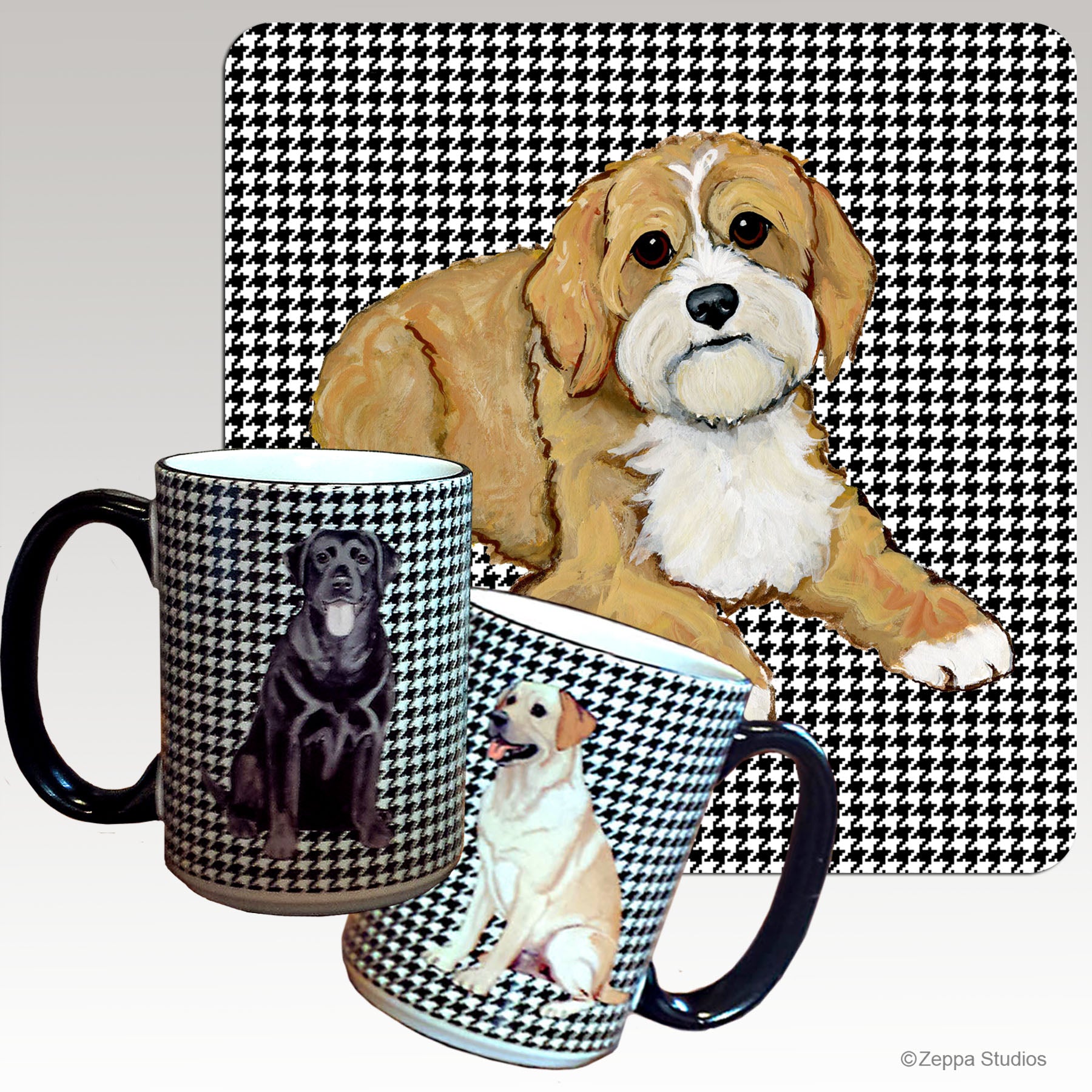 Cavapoo Houndzstooth Mug