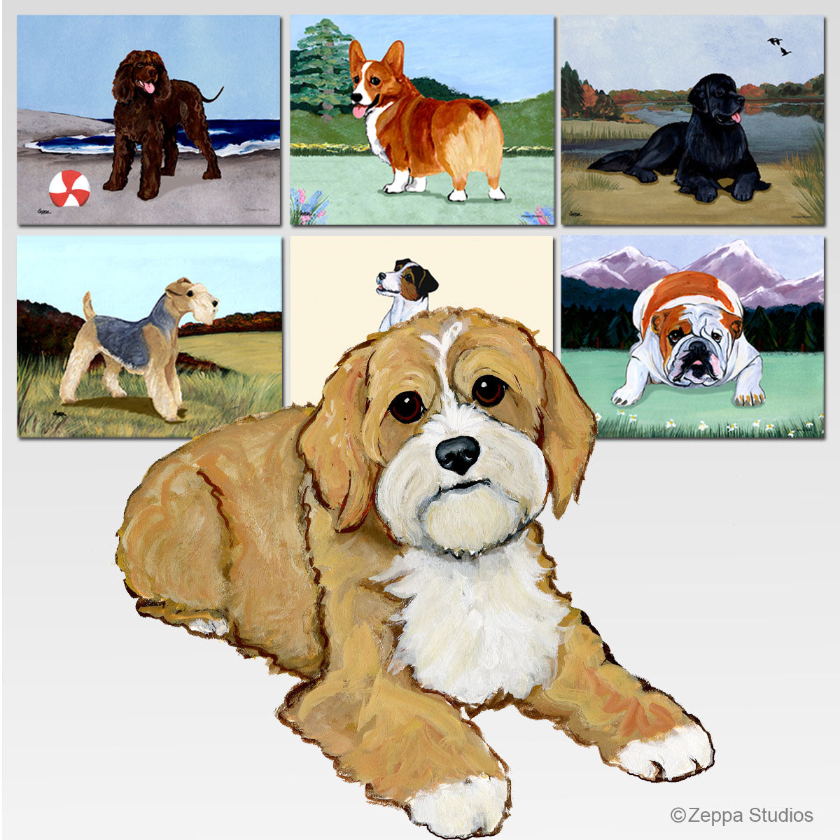Cavapoo Scenic Mouse Pad