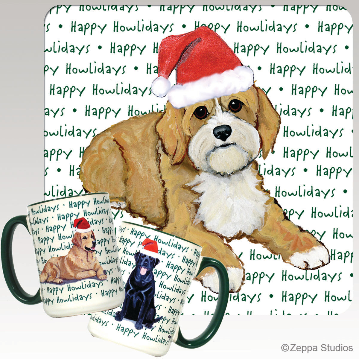 Cavapoo Christmas Mugs