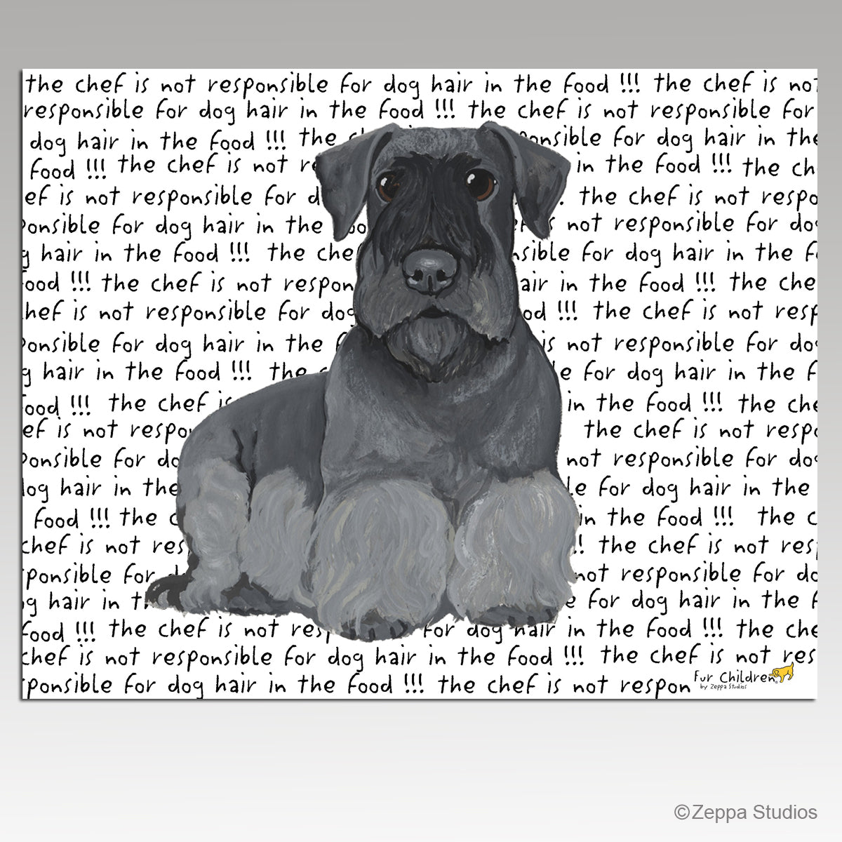 Cesky Terrier Tempered Glass Cutting Boards