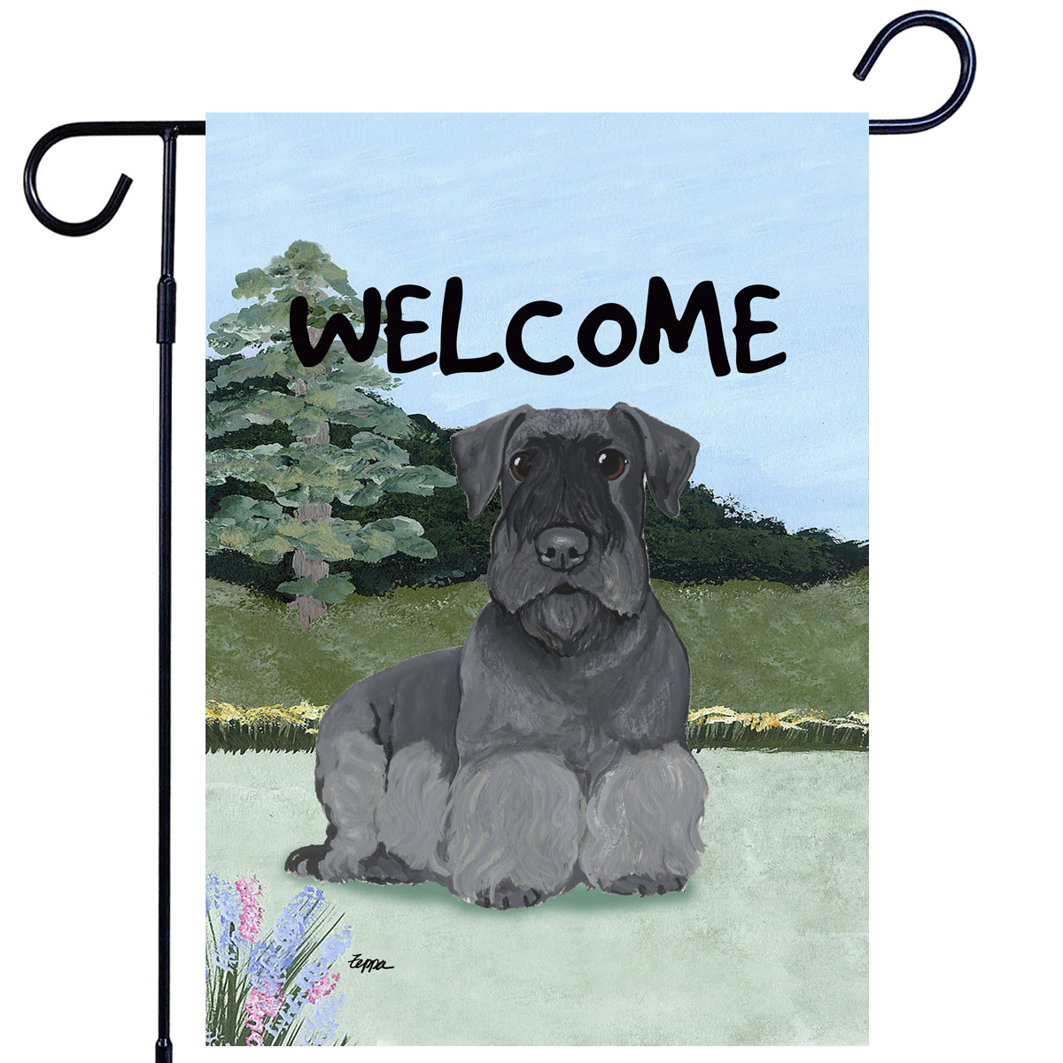 Cesky Terrier Welcome Garden Flag