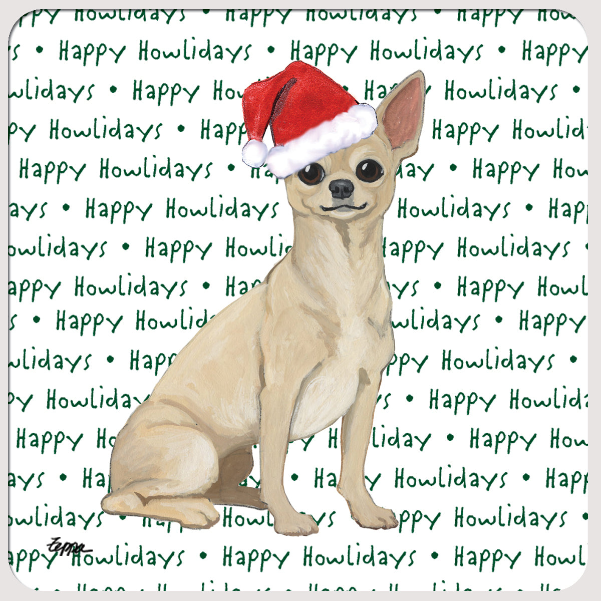 Chihuahua Christmas Coasters