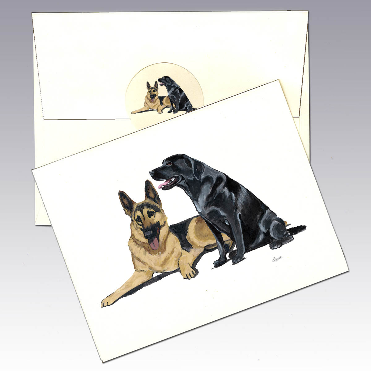Custom Note Cards from Combos of Our Designs