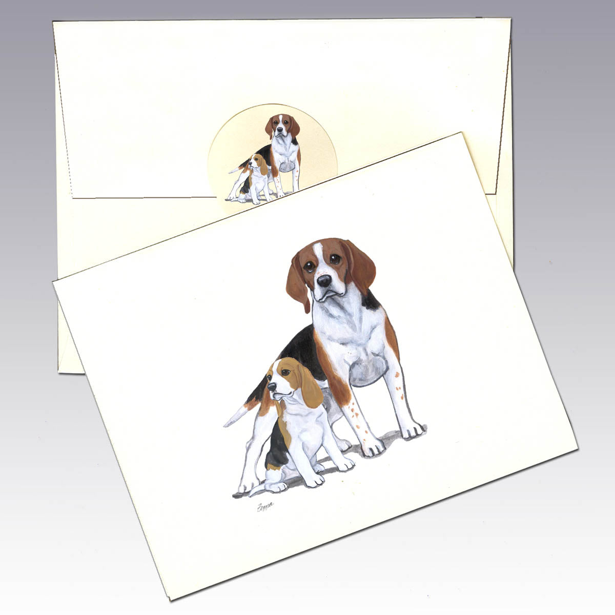 Custom Note Cards from Combos of Our Designs
