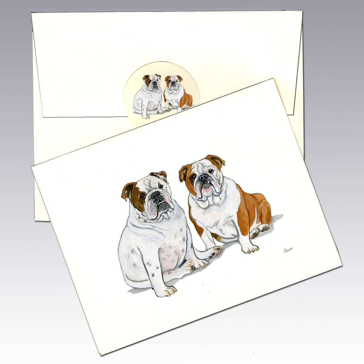 Custom Note Cards from a Hand Painted Portrait of Your Pet