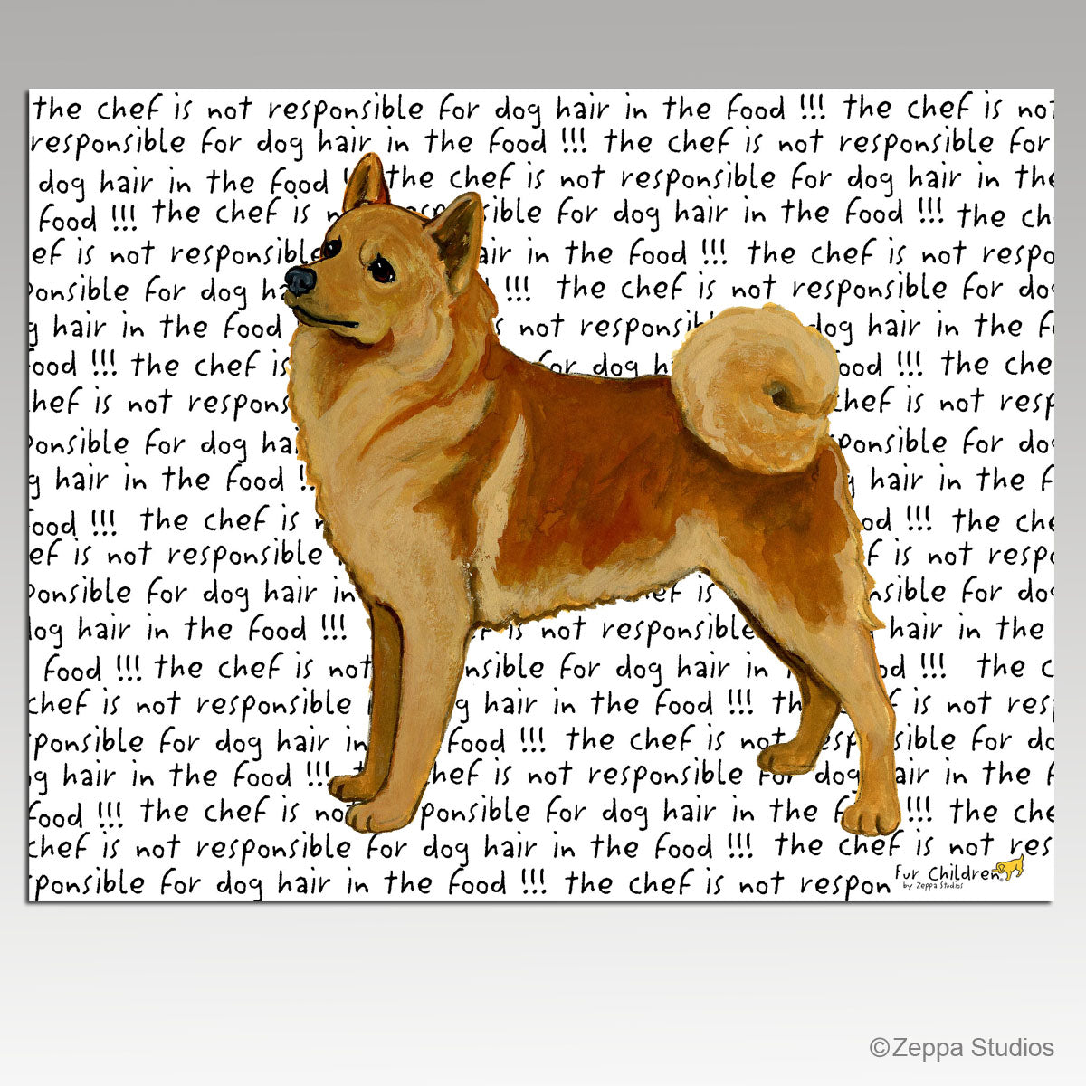 Finnish Spitz Message Cutting Board