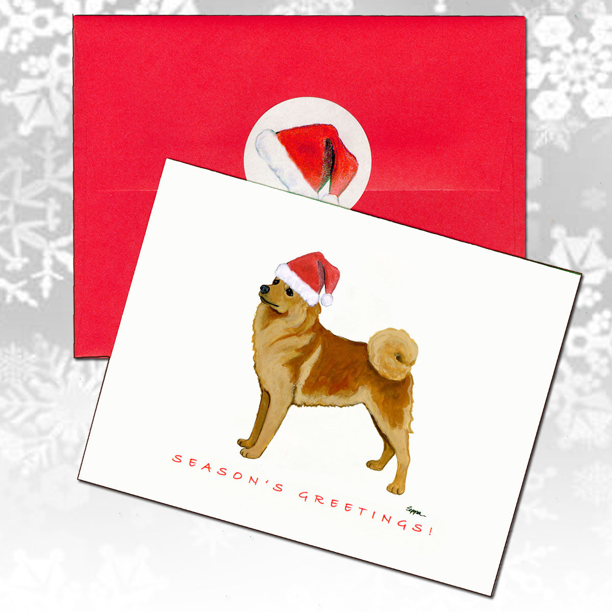 Finnish Spitz Christmas Cards