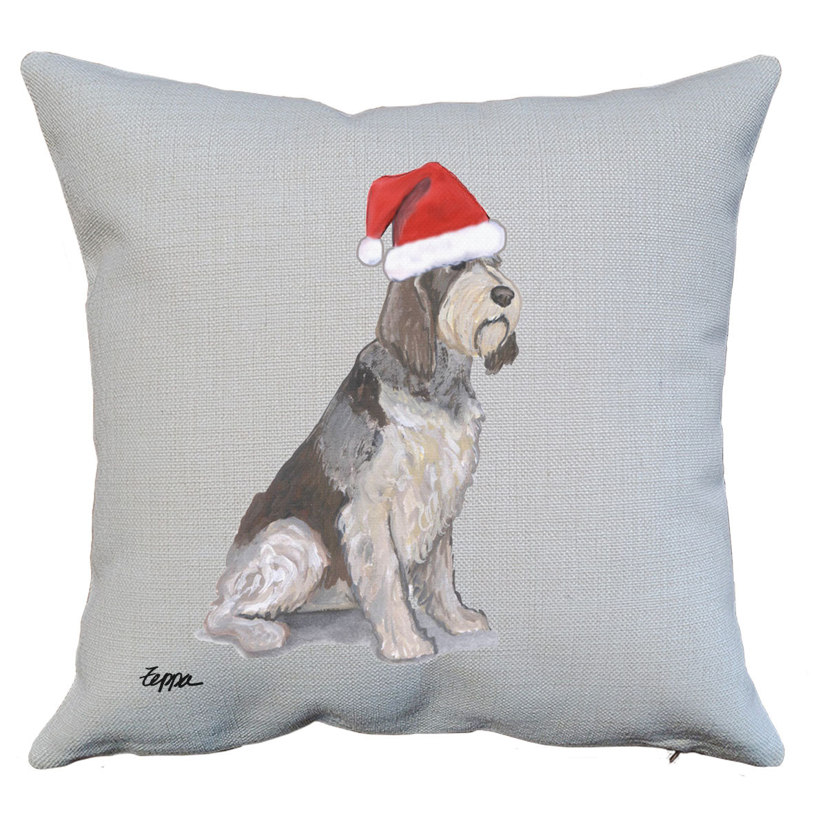 Italian Spinone Santa Pillow