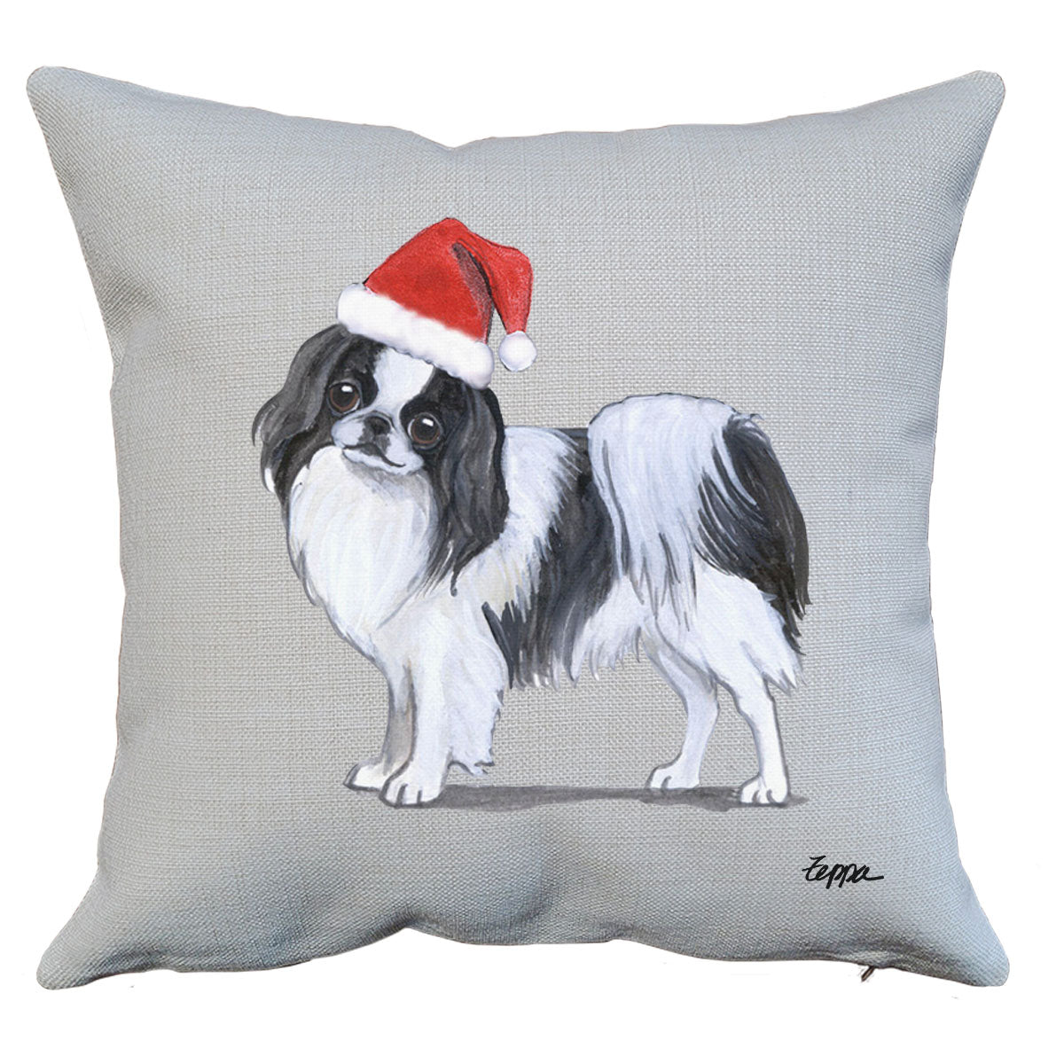 Japanese Chin Santa Pillow