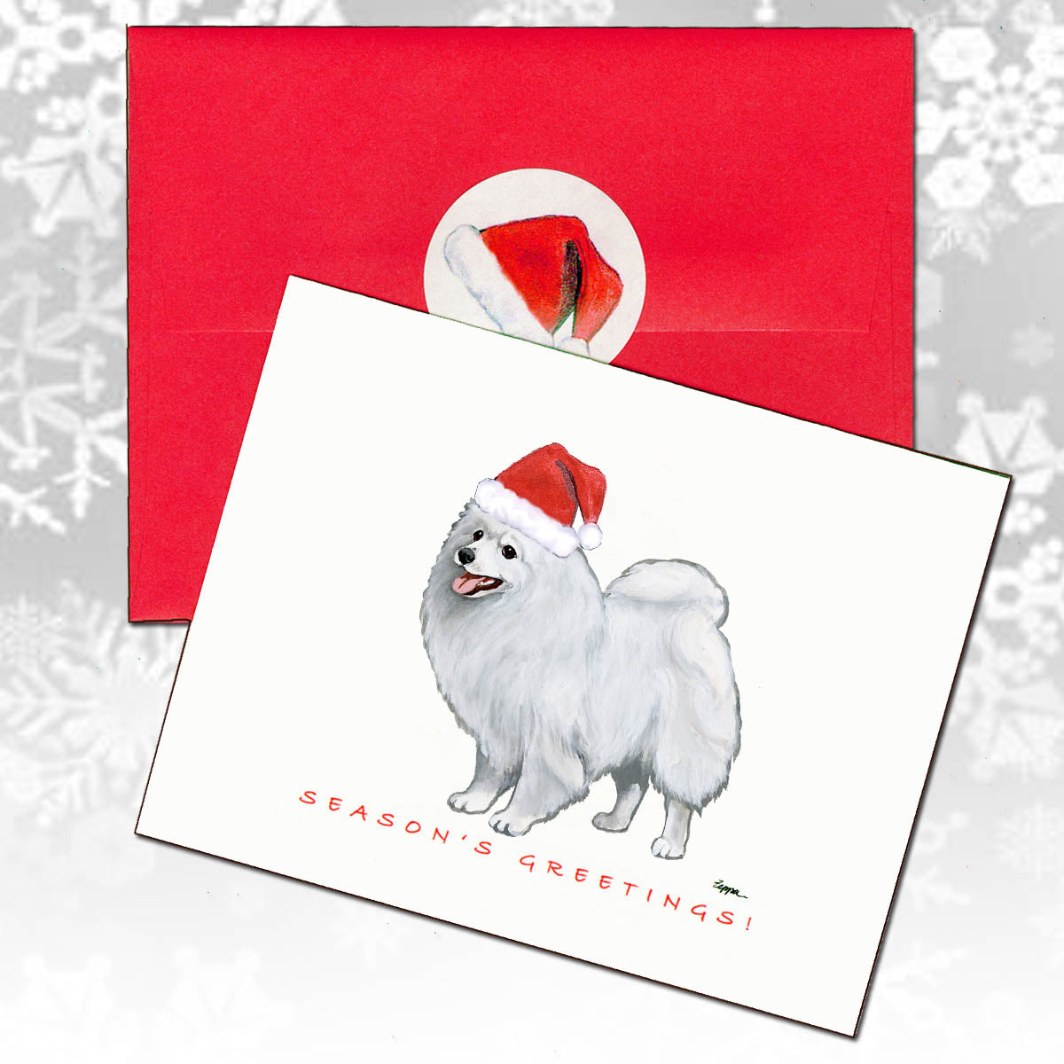Japanese Spitz Christmas Cards