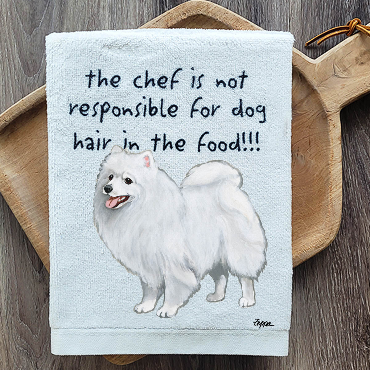 Japanese Spitz Kitchen Towel