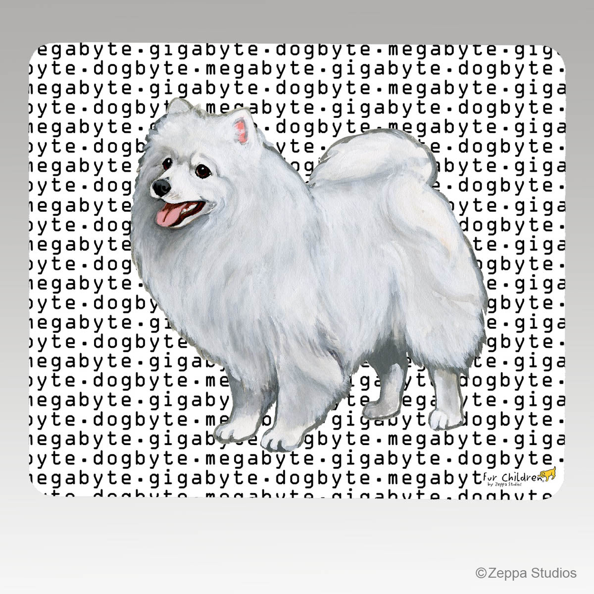Japanese Spitz Mega Giga Dogbyte Mouse Pad