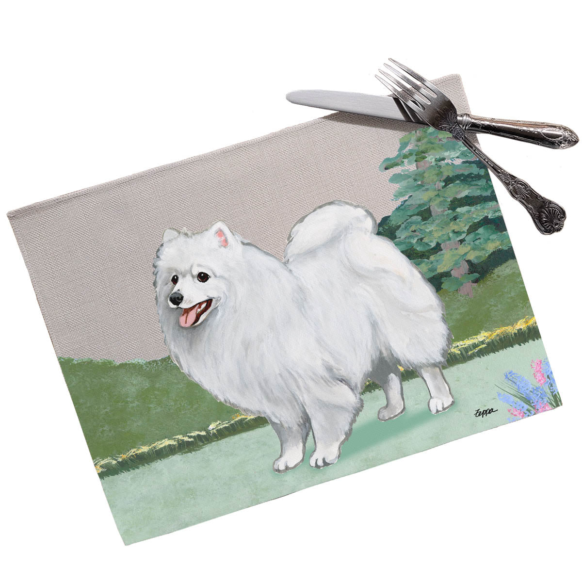 Japanese Spitz Scenic Placemats