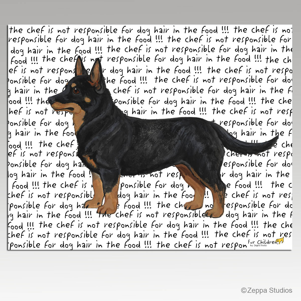 Lancashire Heeler Message Cutting Board