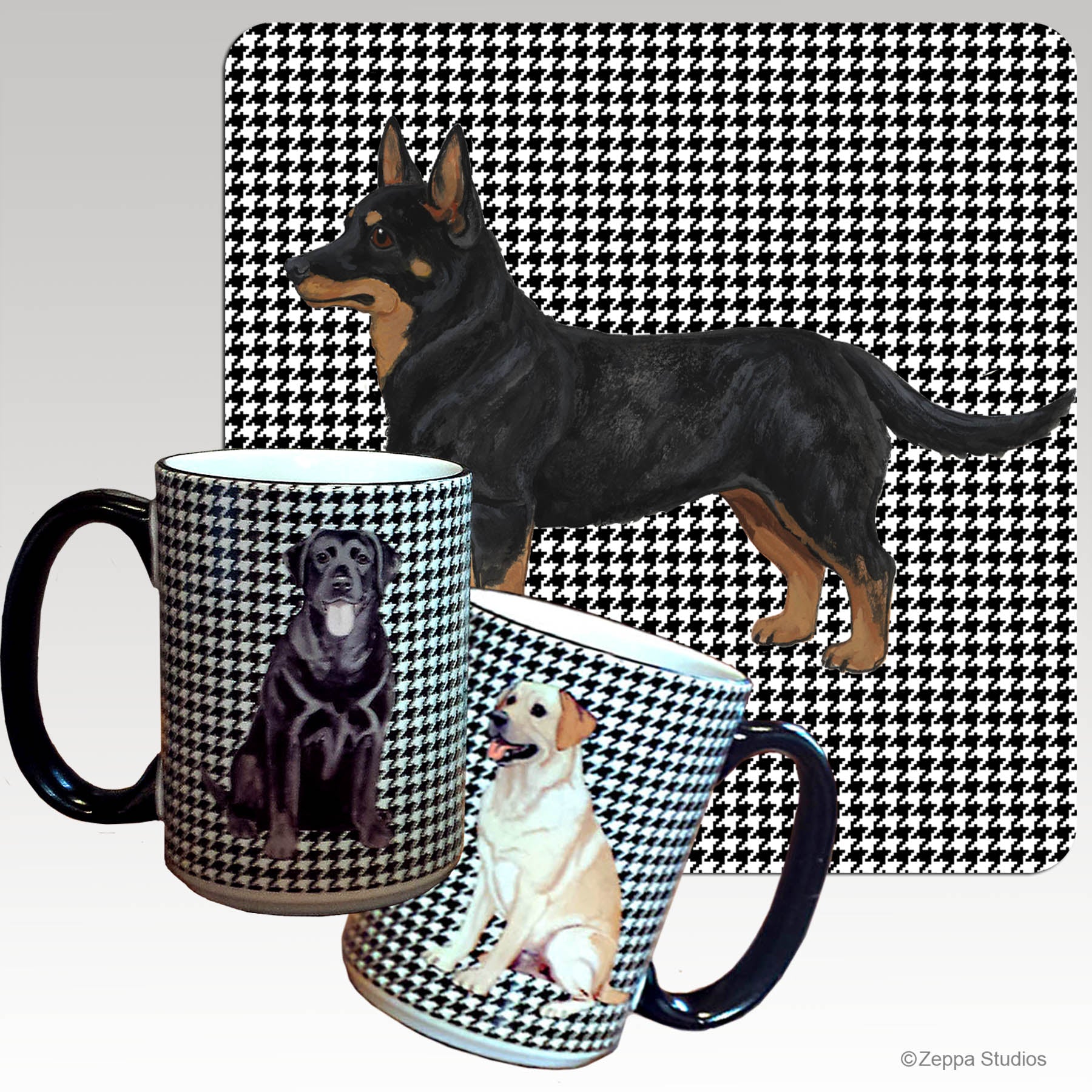 Lancashire Heeler Houndzstooth Mug