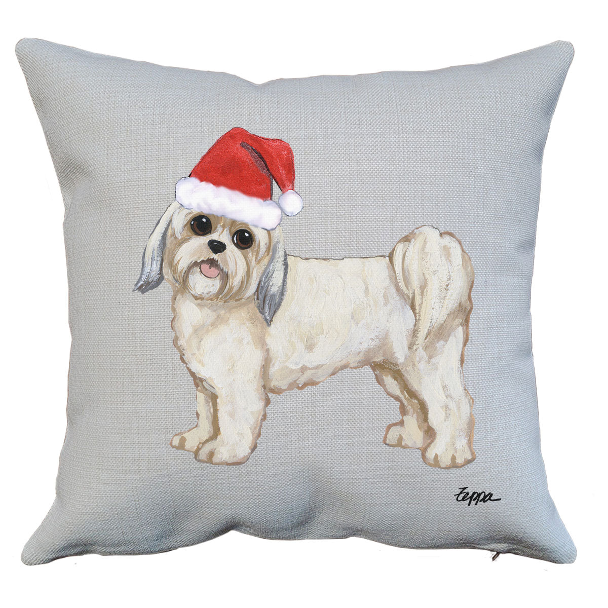 Lhasa Apso Puppy Throw Pillow