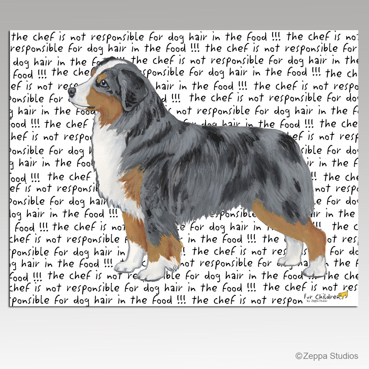 Miniature American Shepherd Tempered Glass Cutting Boards