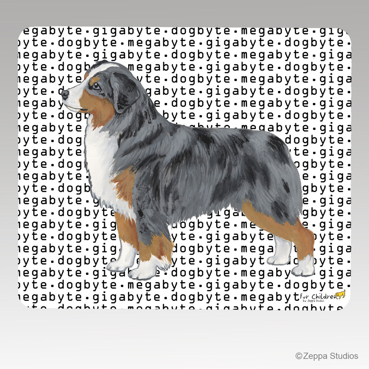 Miniature American Shepherd Mega Byte Mouse Pad