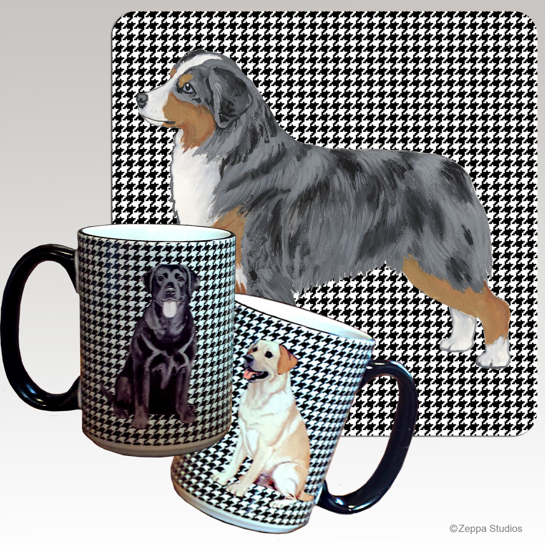 Miniature American Shepherd Houndstooth Mug