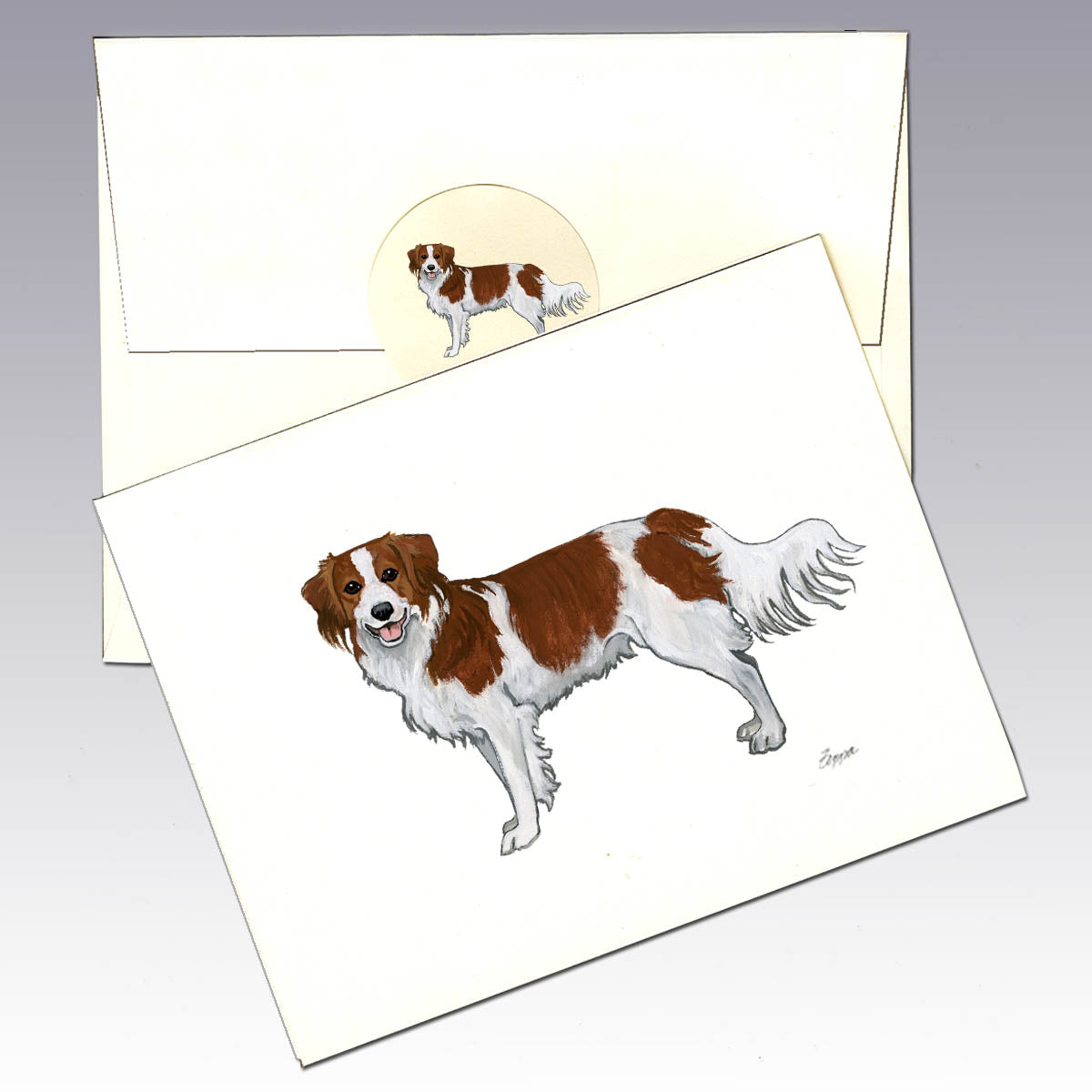 Nederlandes Kooikerhondje Note Cards