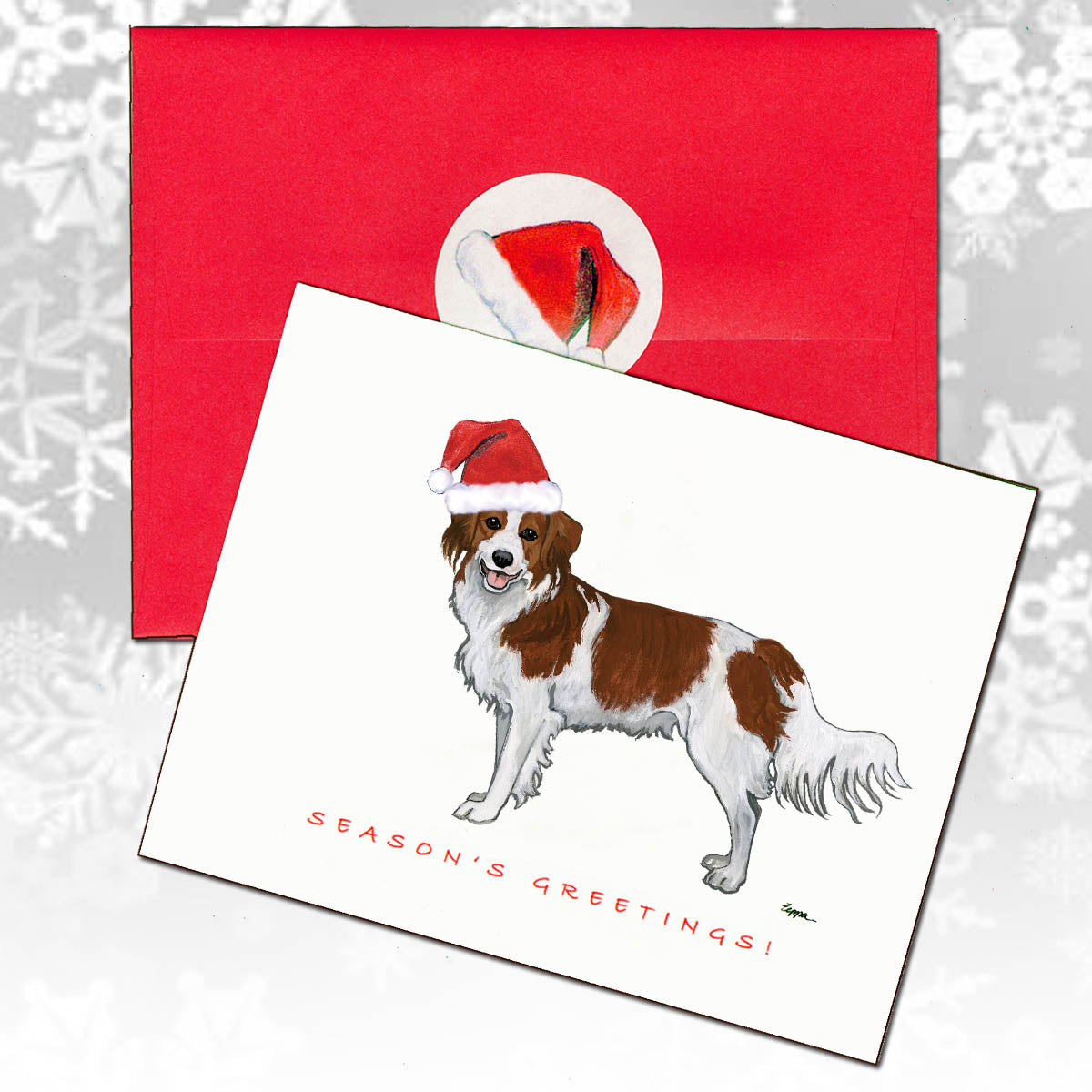 Nederlandse Kooikerhondje Christmas Cards