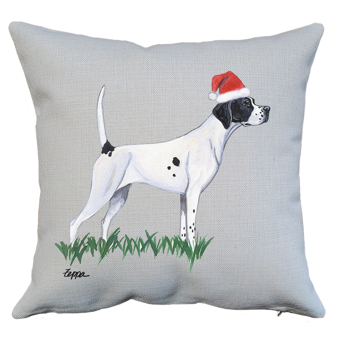Pointer Santa Pillow