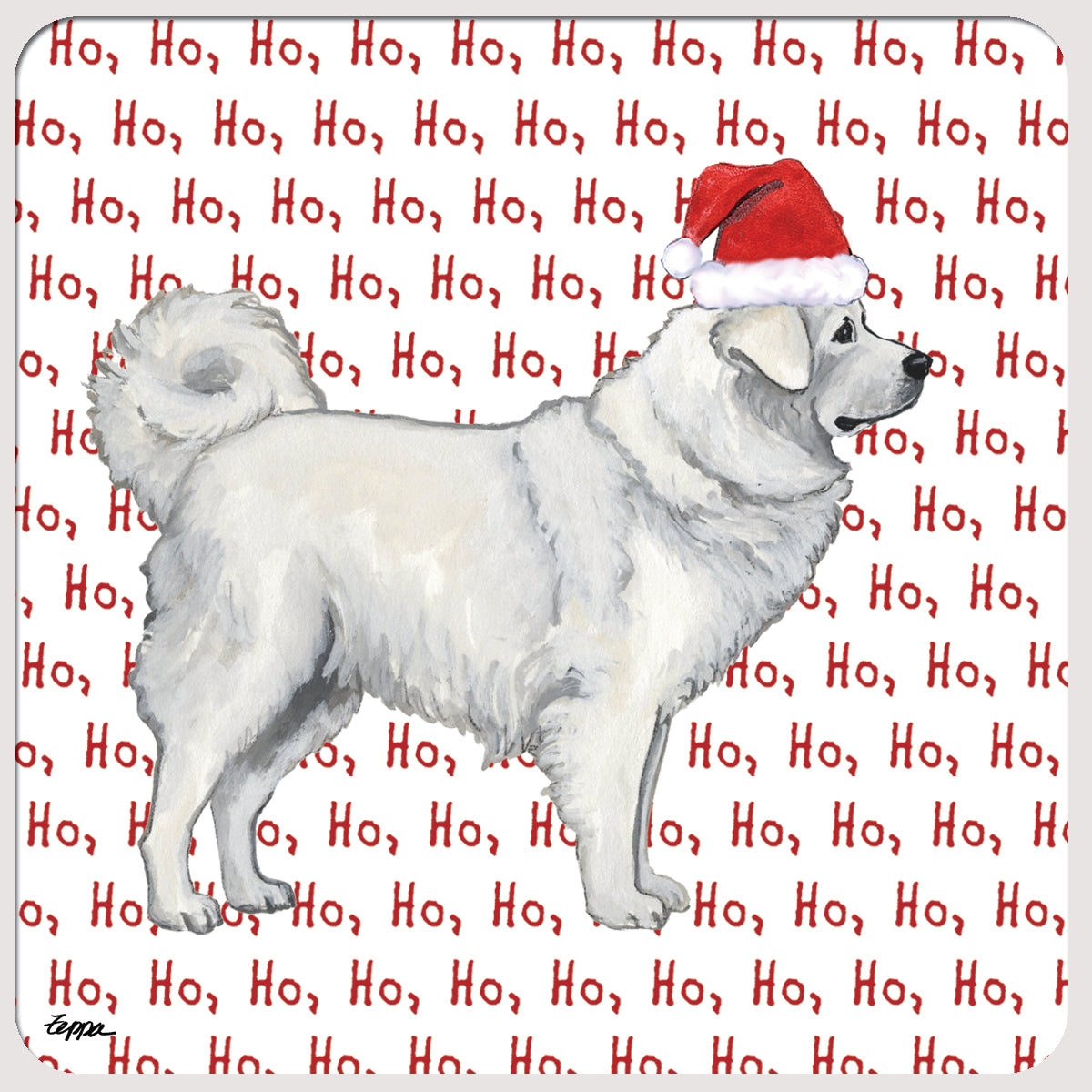 Polish Tatra Sheepdog HoHoHo Coasters