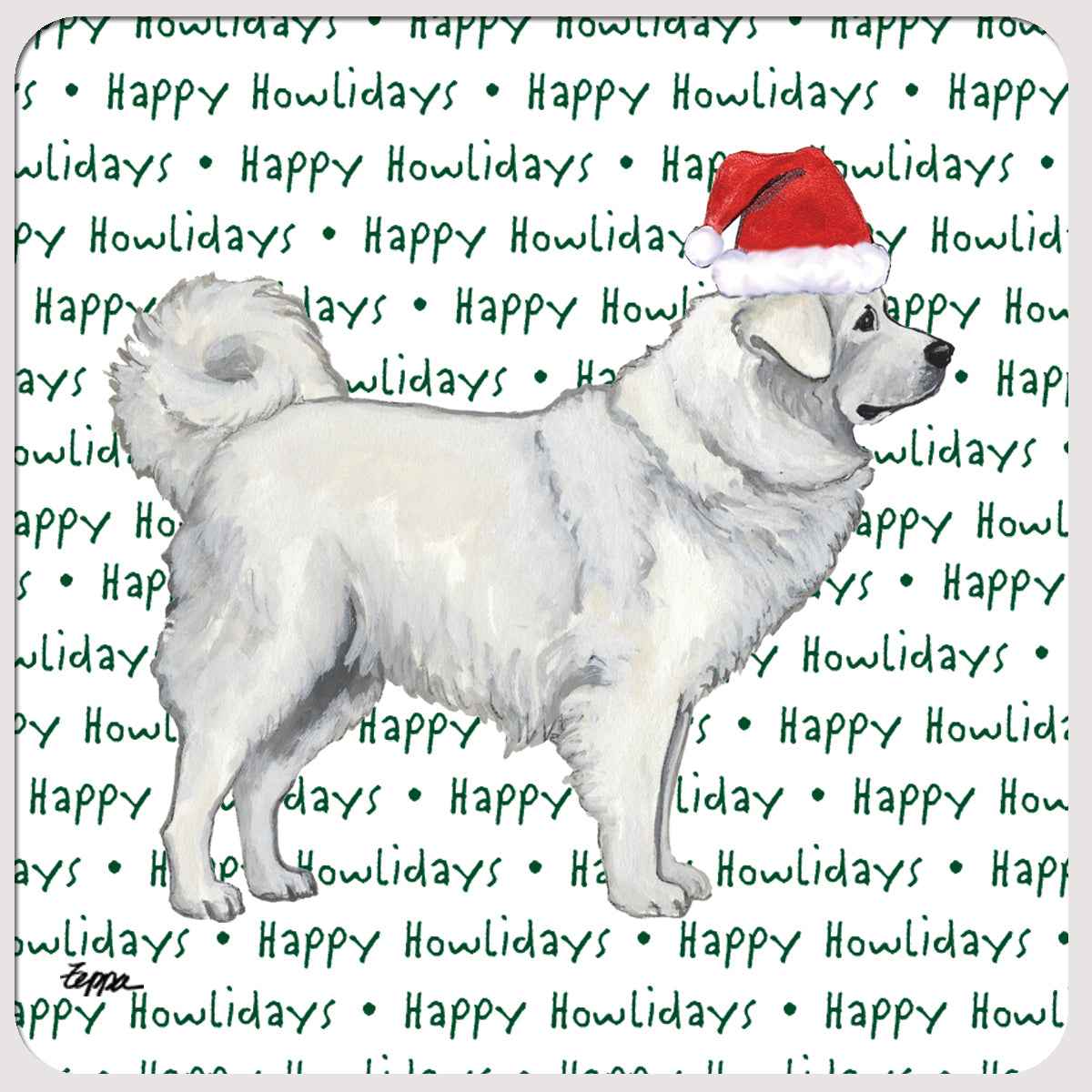 Polish Tatra Sheepdog Howliday Coasters