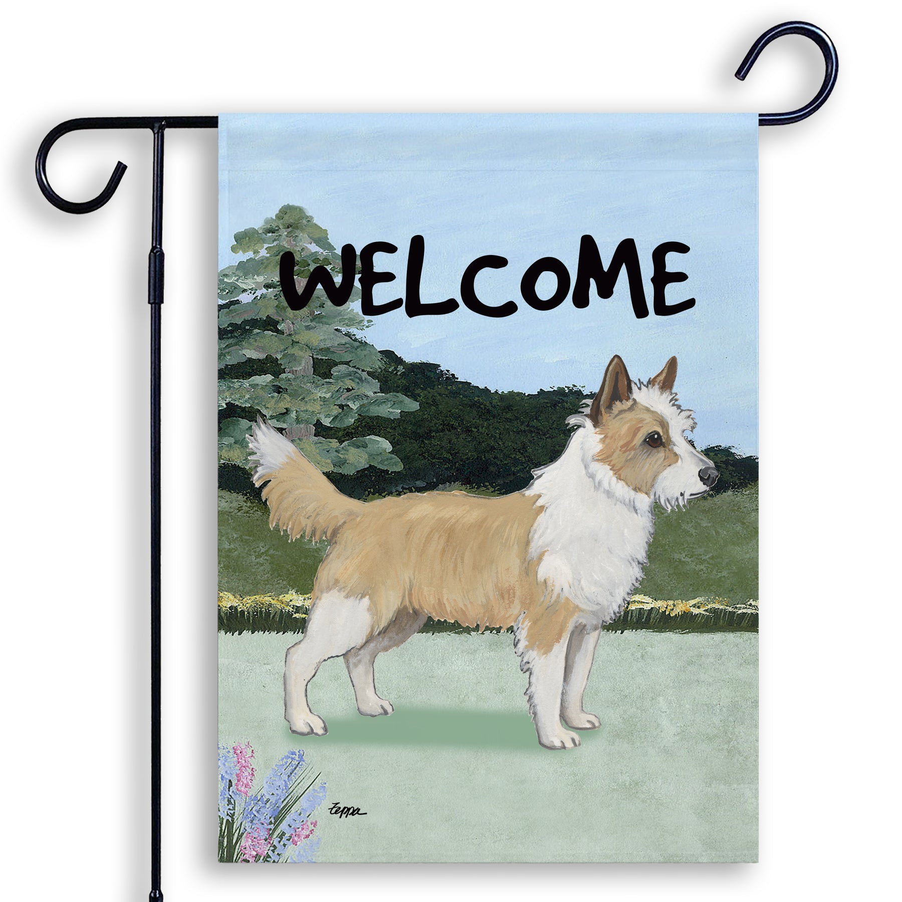 Portuguese Podengo Pequeno Welcome Garden Flag