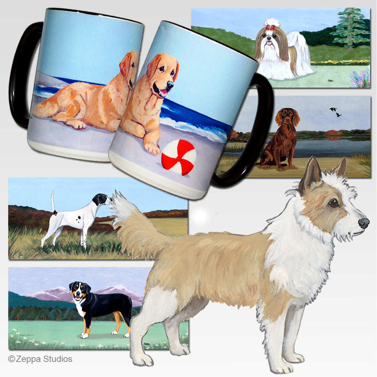 Portuguese Podengo Pequeno Scenic Mug