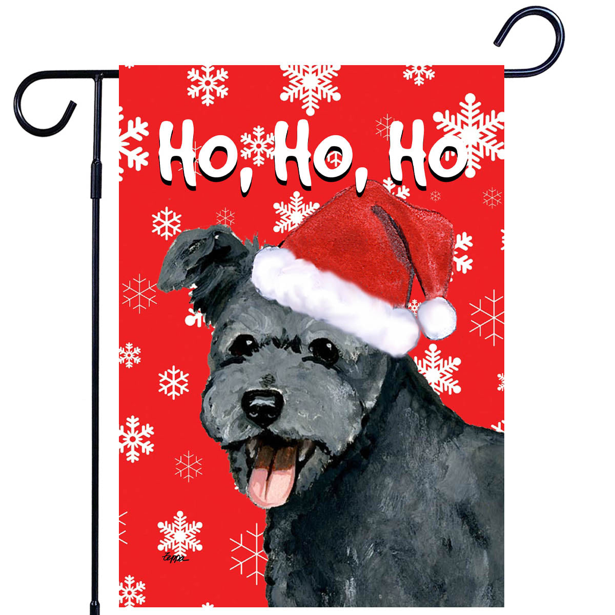 Pumi Red Hohoho Garden Flag
