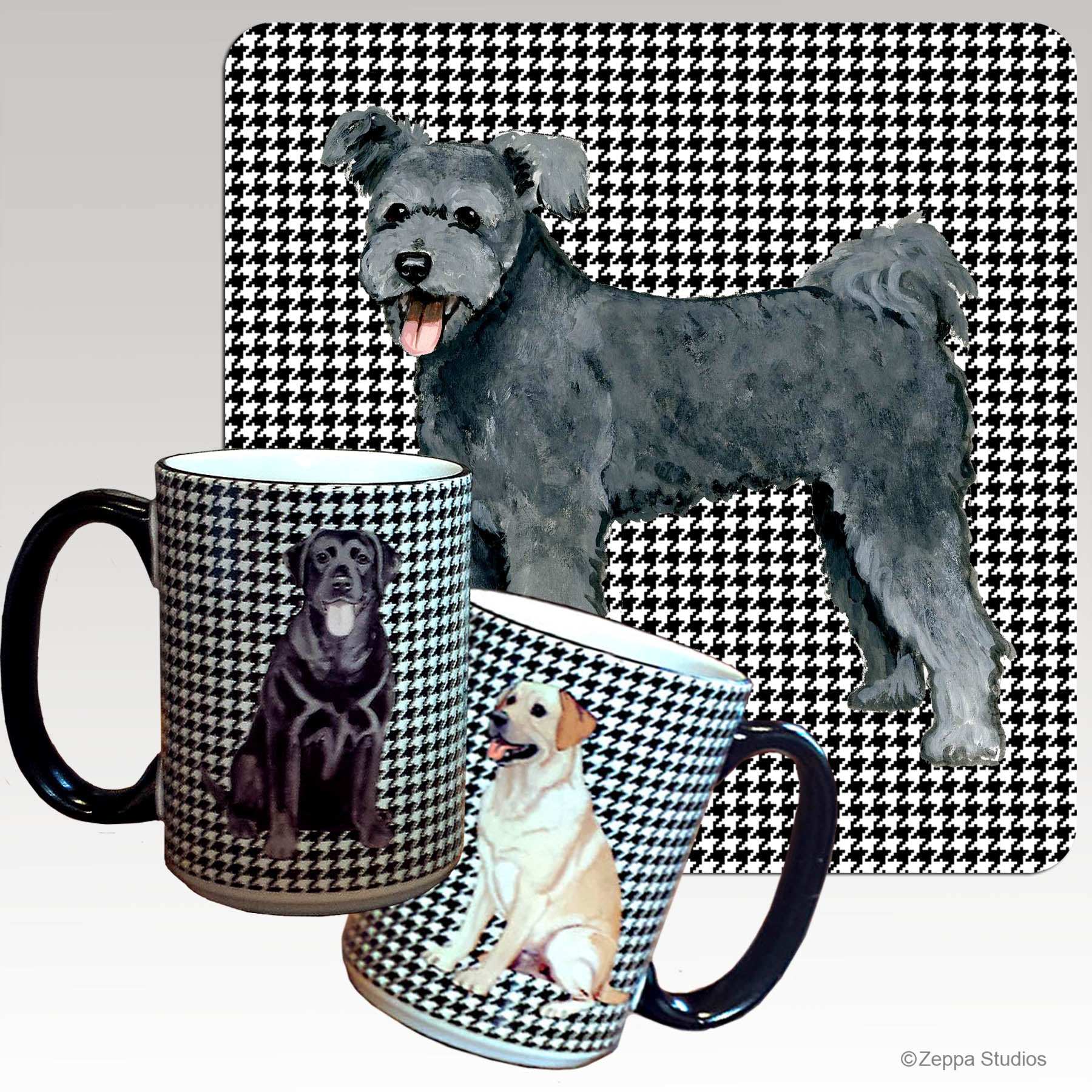 Pumi houndstooth mug