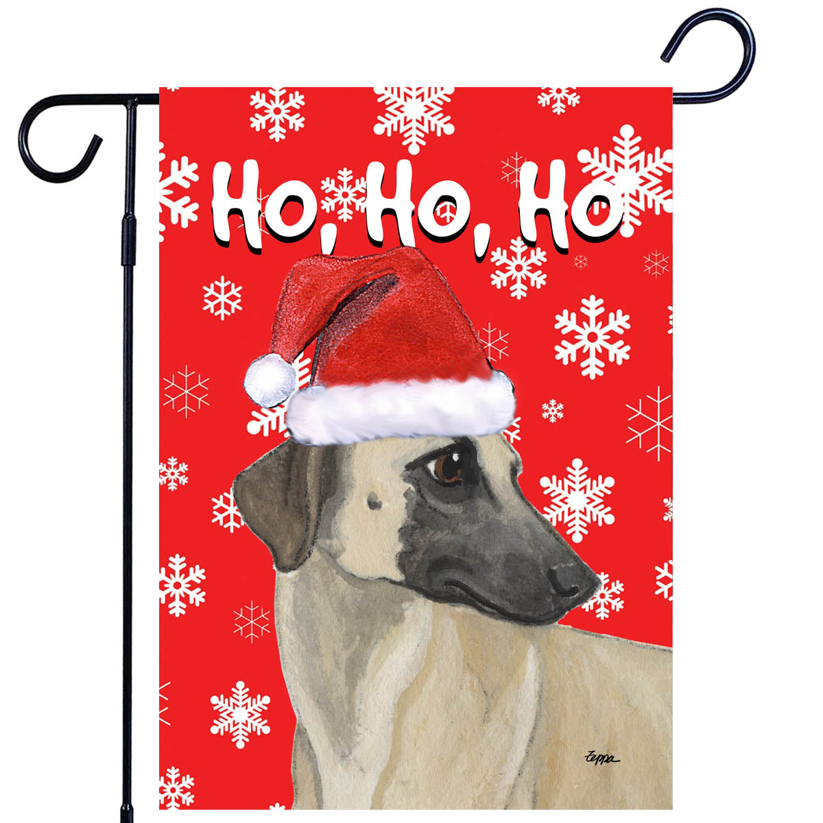 Sloughi Christmas Garden Flag