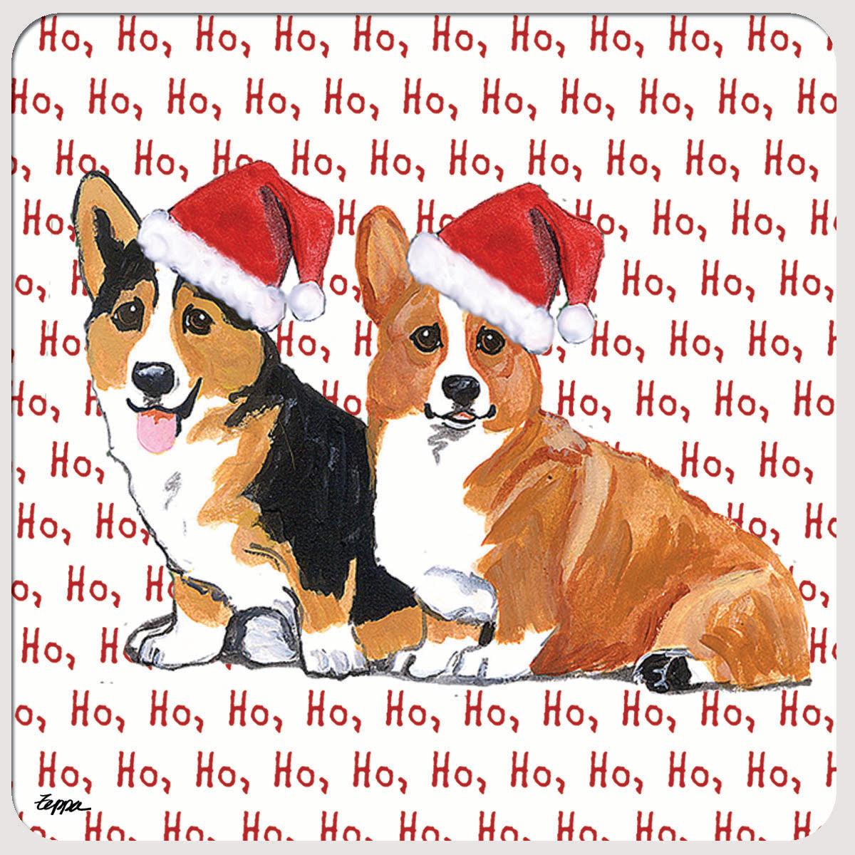 Pembroke Welsh Corgi Christmas Coasters