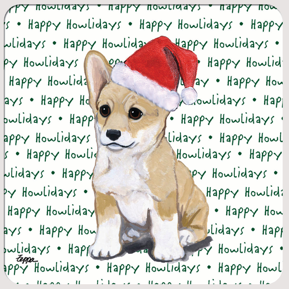 Pembroke Welsh Corgi Christmas Coasters