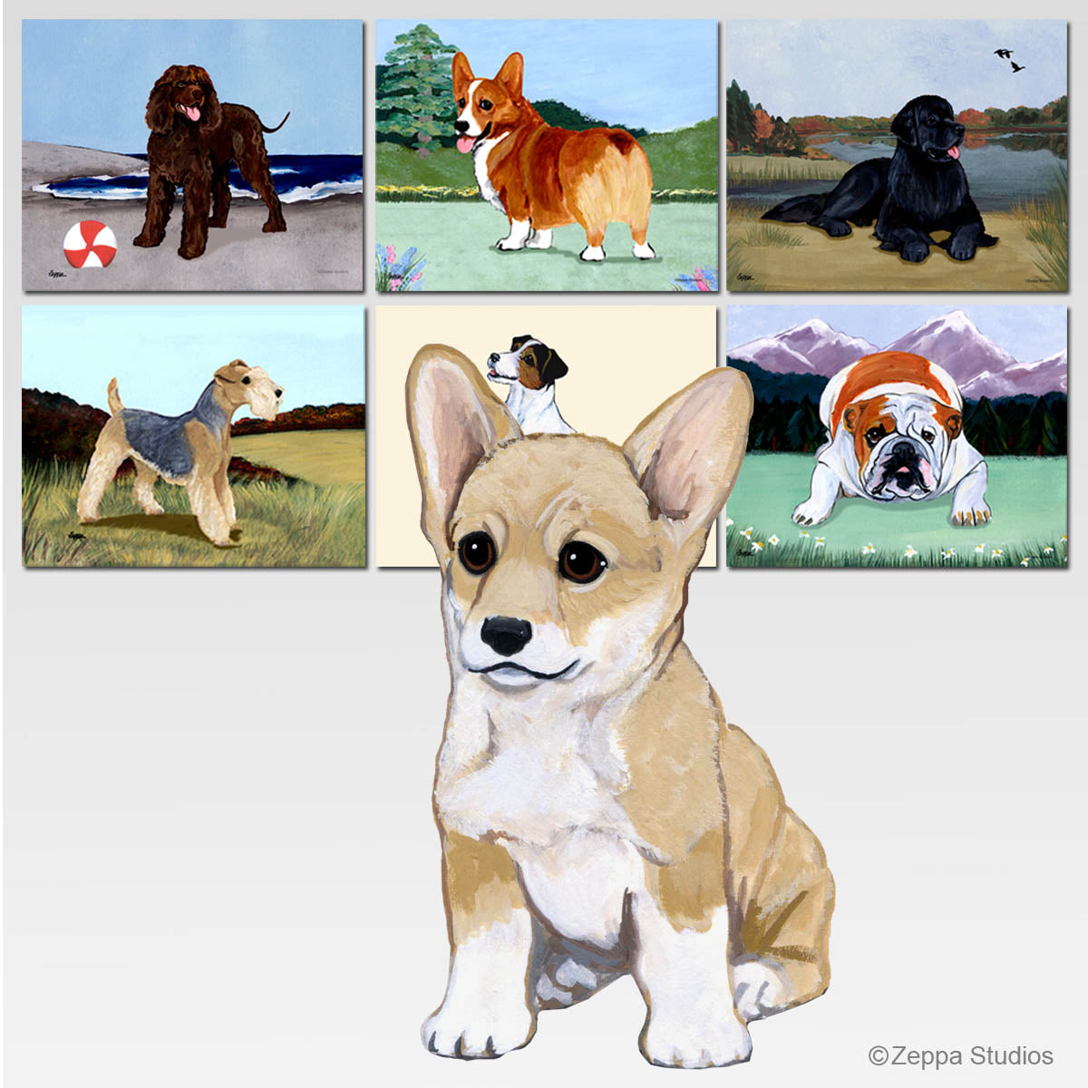 Pembroke Welsh Corgi Scenic Mouse Pad
