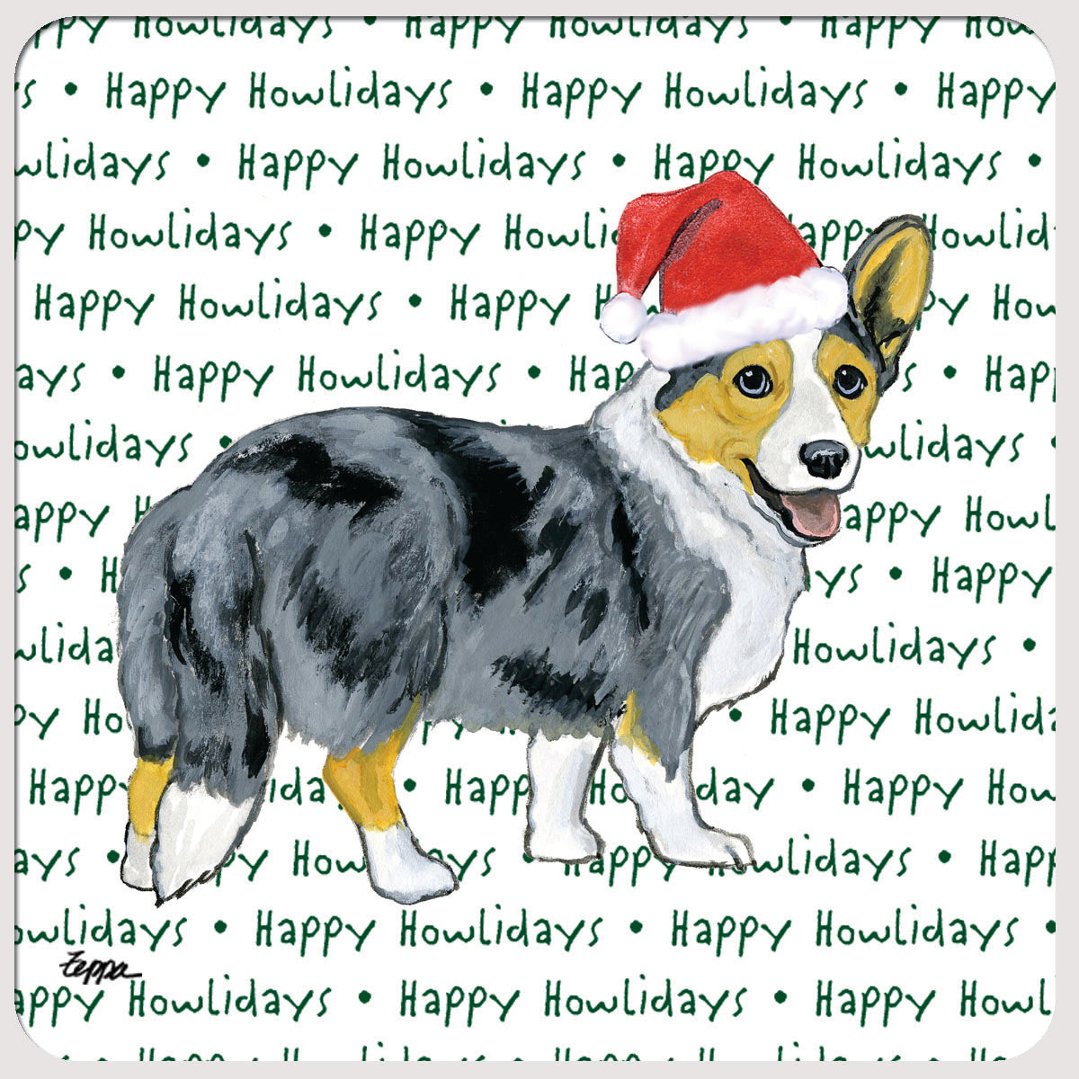 Cardigan Welsh Corgi Christmas Coasters