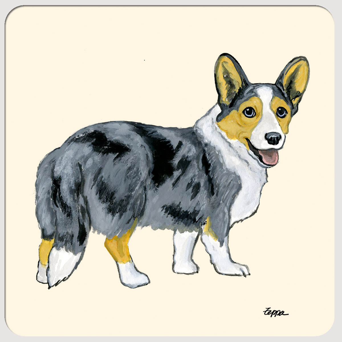 Cardigan Welsh Corgi Beverage Coasters