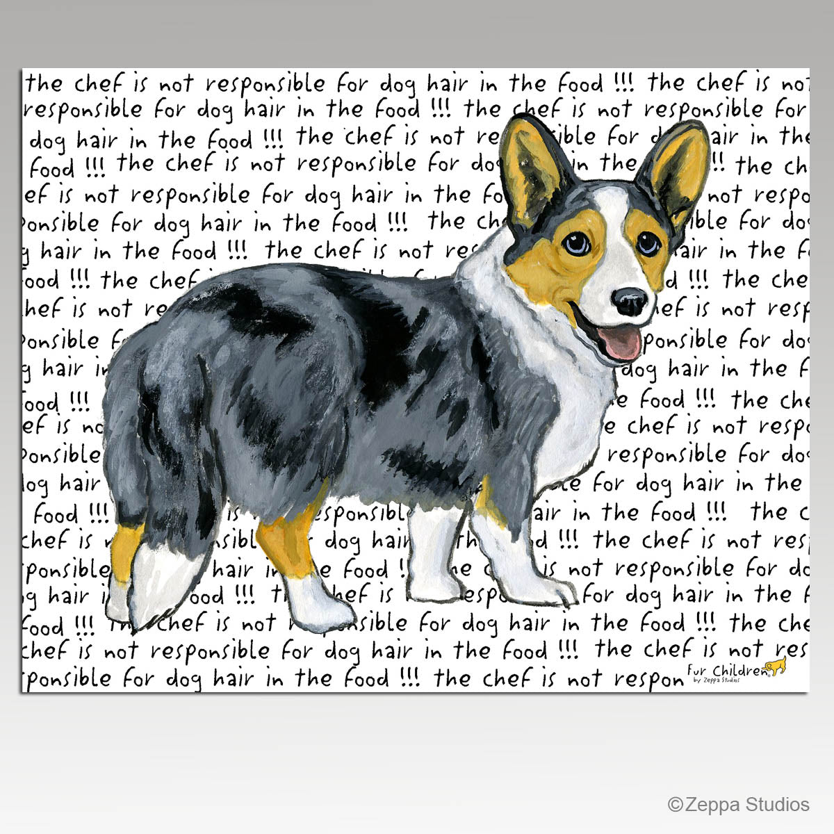Cardigan Welsh Corgi Message Cutting Board